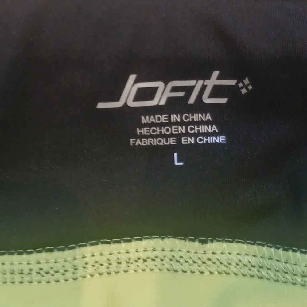 Jofit Black/Neon Yellow Pleated Split Panel Trim Leisure/Golf Skort